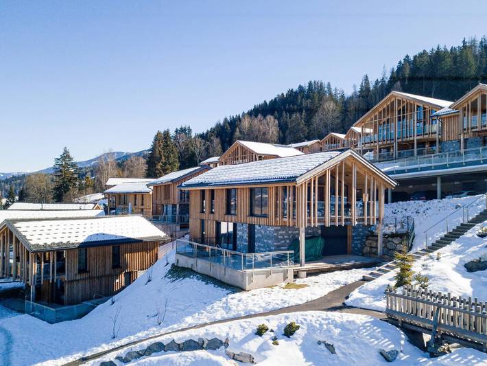 Hütte für 8 Personen, mit Sauna und Balkon in Haus