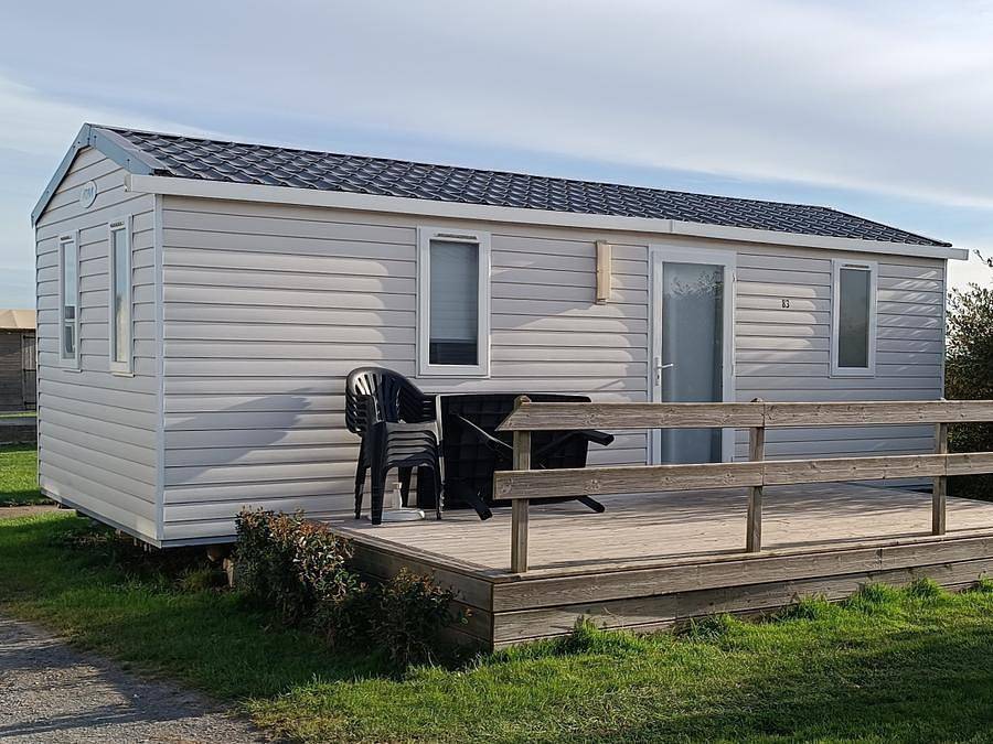 Flower Camping Omaha Beach - Mobilhome 6 personas - Comodidad - Tv in Omaha Beach, Vierville-sur-Mer