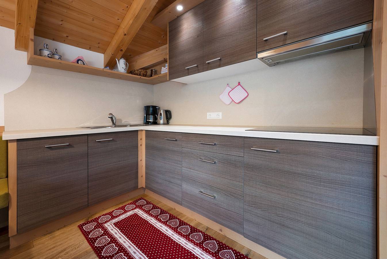 Ganze Wohnung, Ferienwohnung Lüch da Mirio App Pütia mit Bergblick, Garten und Wlan in Rumestluns, Wengen (Italien)