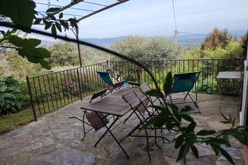 Gîte pour 4 personnes, avec jardin et piscine à Les Mayons