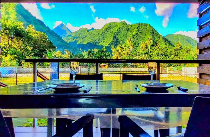 Appartement de vacances pour 4 personnes, avec vue et jardin