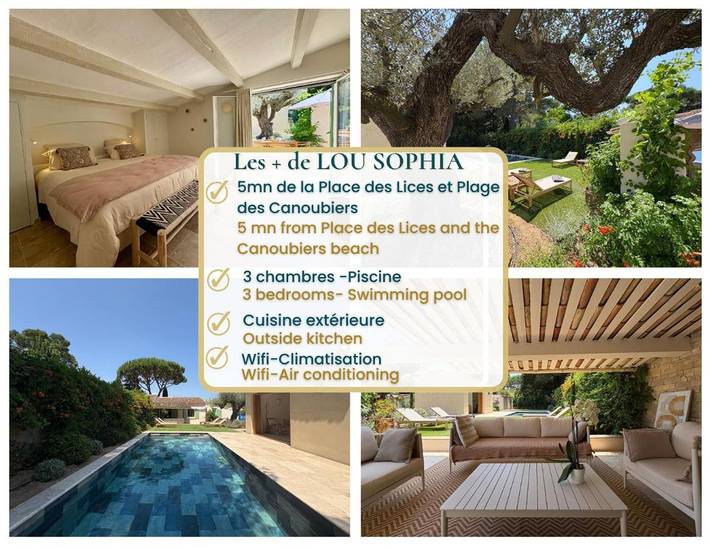 Villa per 6 persone, con giardino e piscina in Saint-Tropez
