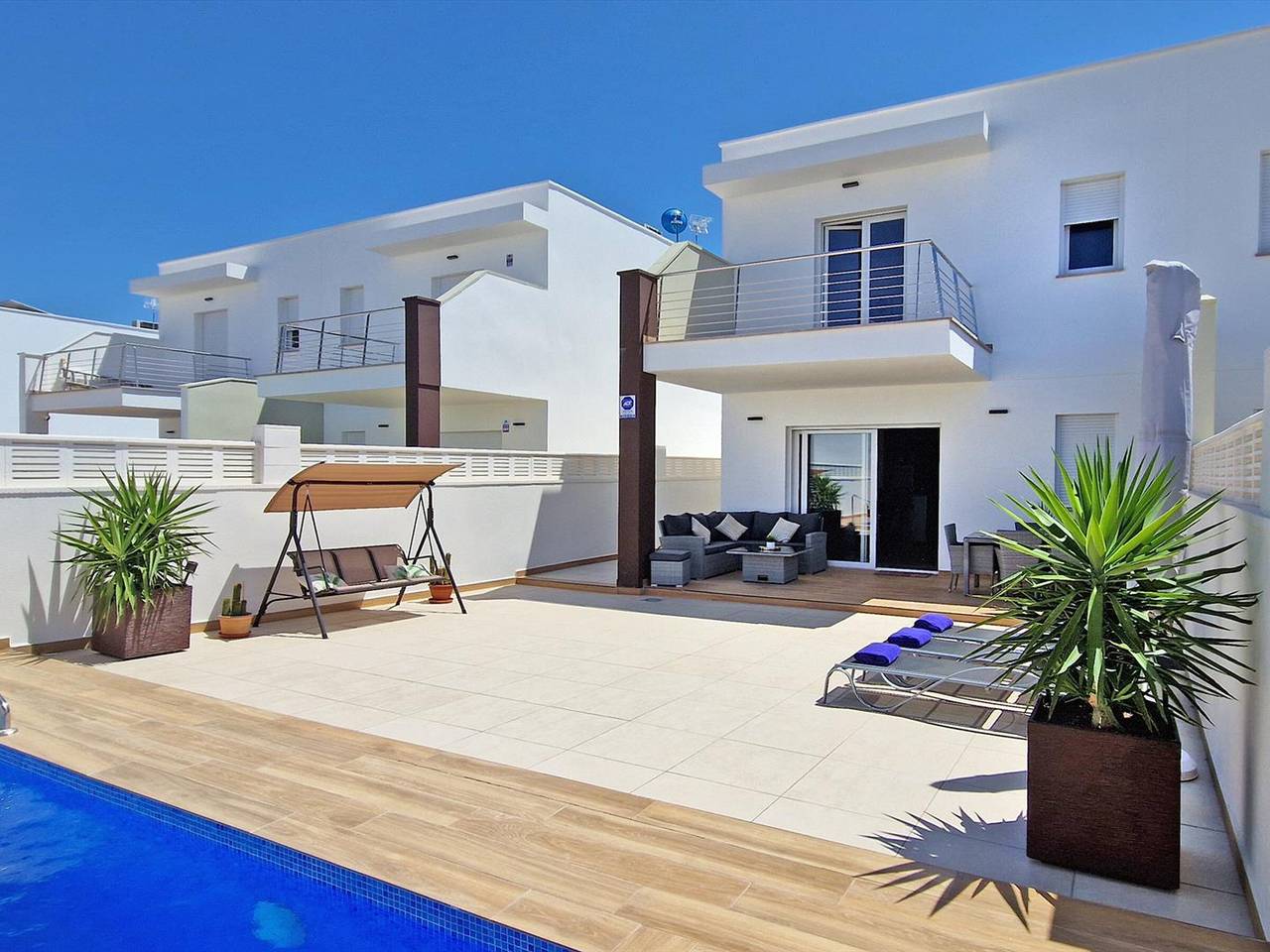 Casa moderna con piscina privada para 6 personas cerca de la playa en Dénia, Costa Blanca in Vergel, Costa Blanca