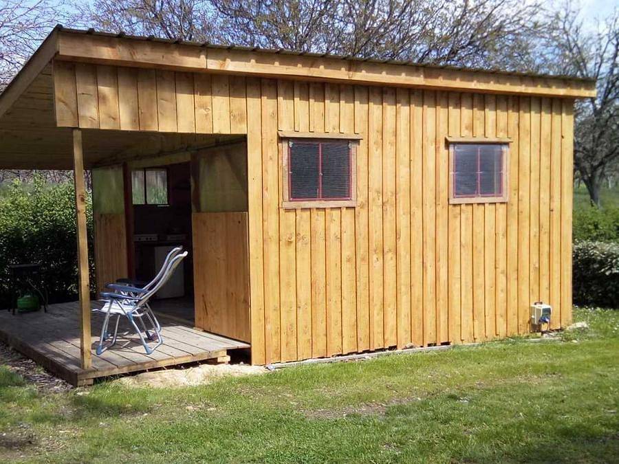Camping Noix de Pecan'y - Chalet 4 personnes - Cabane Lodge 35 m² sur plancher bois (35 m² avec terrasse) in Le Buisson-de-Cadouin, Périgord Noir