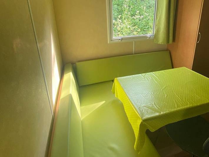 Camping le Trel - Mobilheim 4 personen - Mobilheim 2 Zimmer Petit - halbüberdachte Terrasse in Saint-Pompont, Périgord Noir