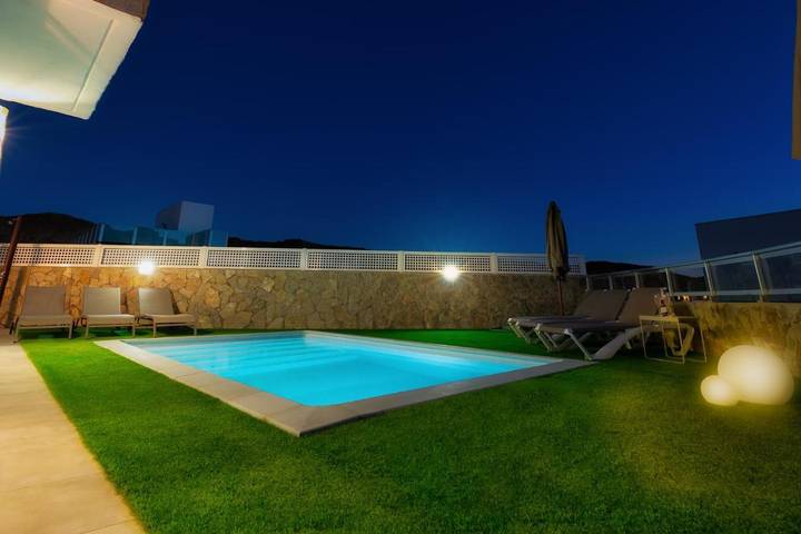 Casa rural para 6 personas, con piscina además de jardín y vistas en Mogán - 4