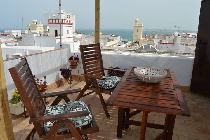 Apartamento de vacaciones para 4 personas, con balcón/terraza en Cádiz