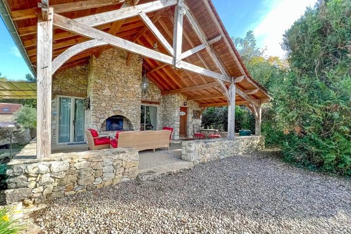 Maison de vacances pour 2 personnes, avec jardin et piscine