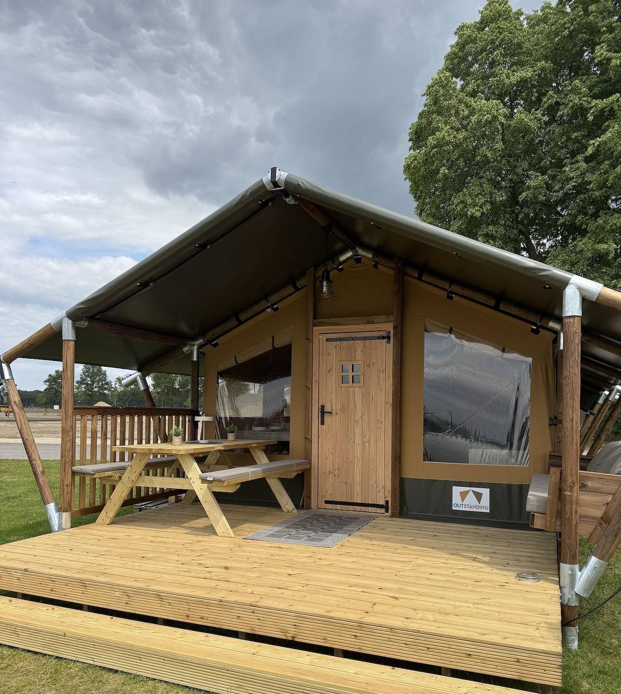 Zeltlodge mit Privatbad für 4 Personen in Brüggen, Niederrhein