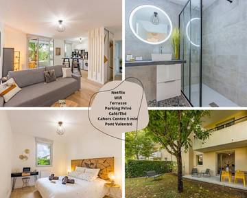 Gîte pour 4 personnes, avec terrasse à Pradines