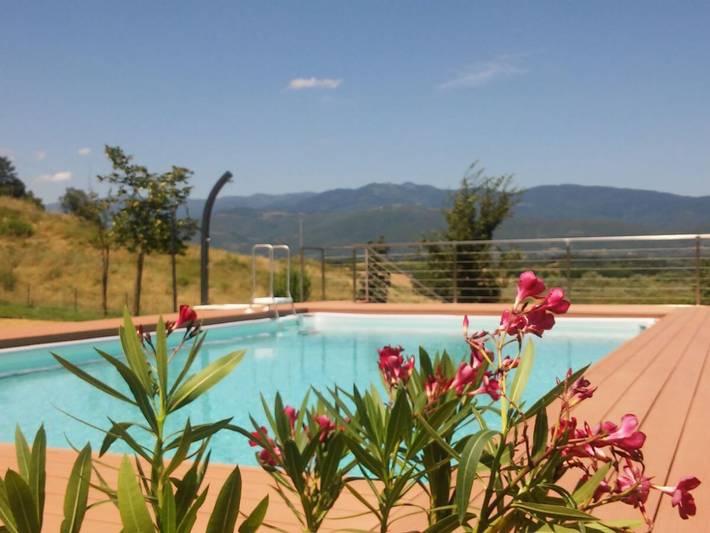 Agriturismo per 4 persone, con Balcone e Terrazza nonché Giardino e Piscina a Terranuova Bracciolini