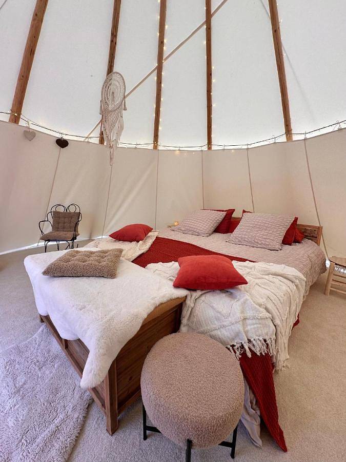 Tente pour 2 personnes, avec vue ainsi que jardin et terrasse dans le Calvados - 2