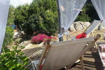 Cottage pour 8 personnes, avec balcon et jardin, animaux acceptés dans Port De Tizzano