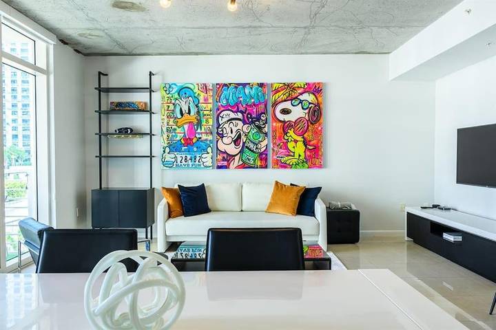 Loft per 6 persone, con panorama e piscina nonché terrazza, con animali domestici in Miami