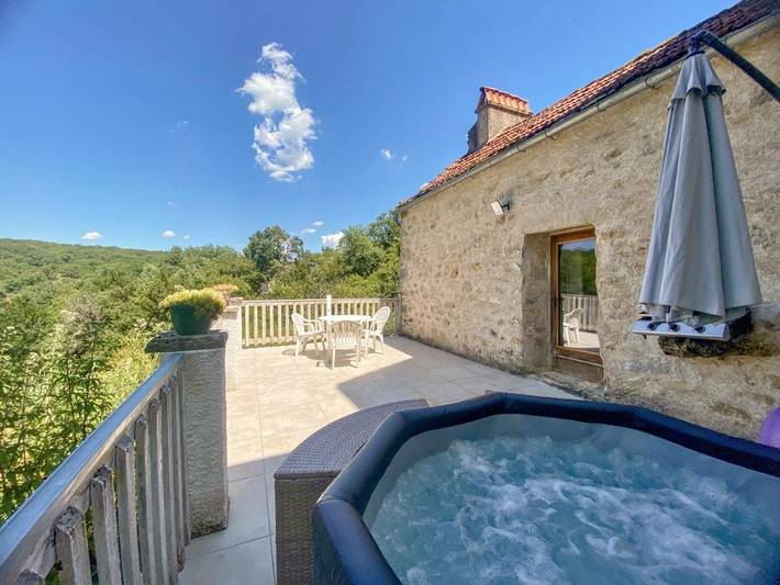 Maison de vacances pour 3 personnes, avec jacuzzi et balcon