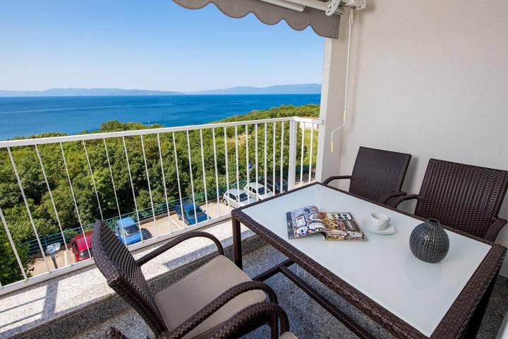 Ferienwohnung für 4 Personen, mit Balkon und Ausblick