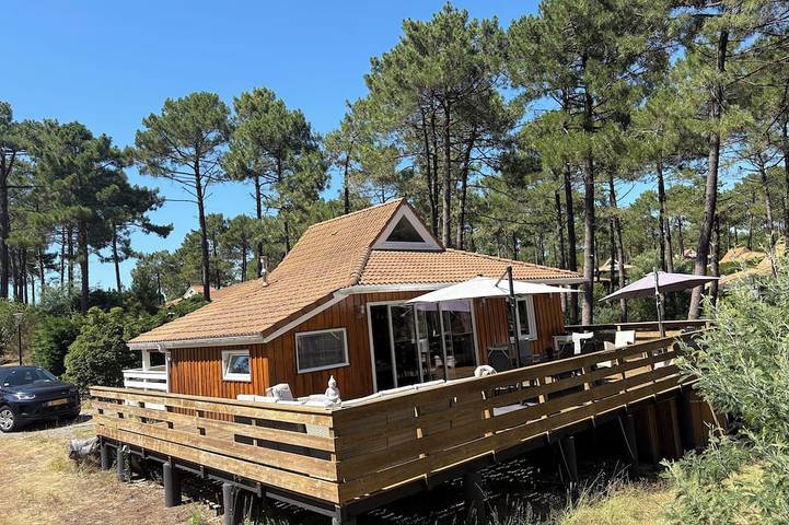Maison pour 4 personnes, avec jacuzzi et piscine à Le Porge