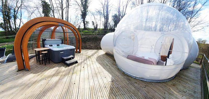 Tente pour 2 personnes, avec vue et jardin dans le Calvados
