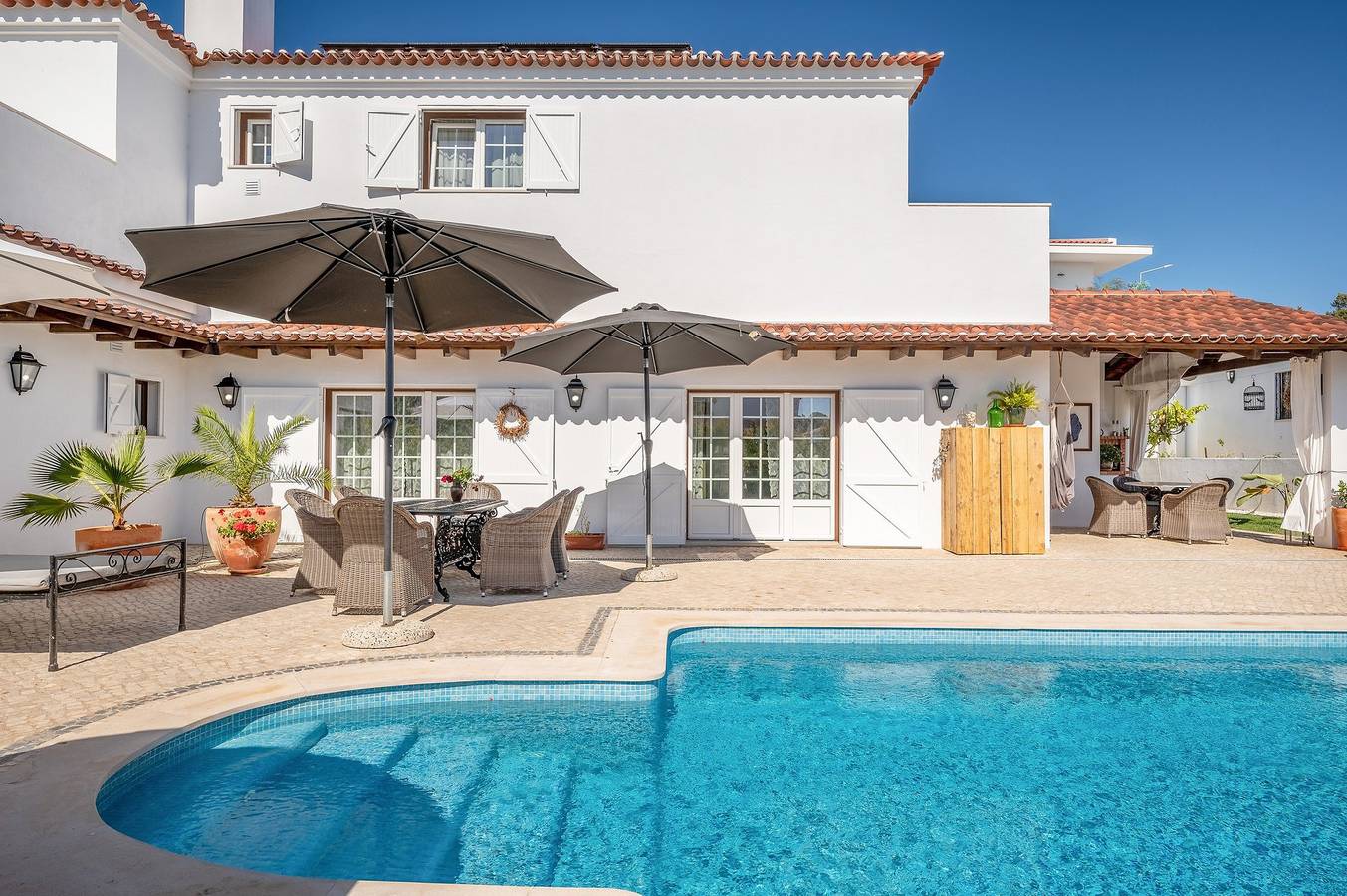 Ferienhaus für 8 Personen mit Pool in Praia do Meco, Sesimbra (Castelo)