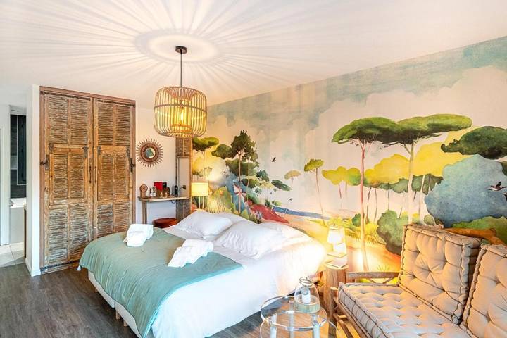 Hôtel pour 2 personnes, avec terrasse ainsi que piscine et vue à Le Barp - 2