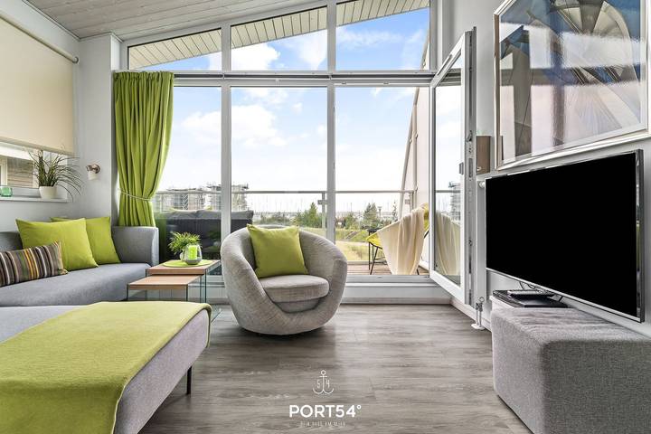 Ferienhaus für 4 Personen, mit Balkon und Terrasse sowie Garten und Sauna
