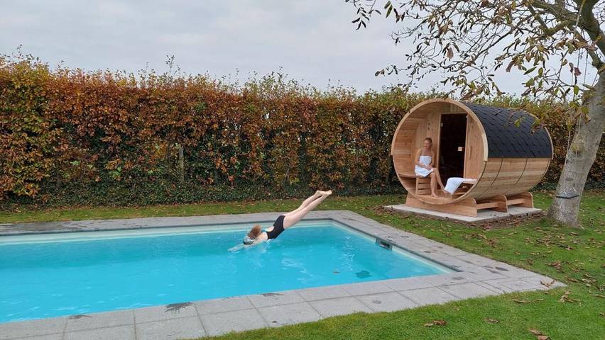 Location de vacances pour 8 personnes, avec sauna et jardin ainsi que vue et piscine à Koekelare - 4