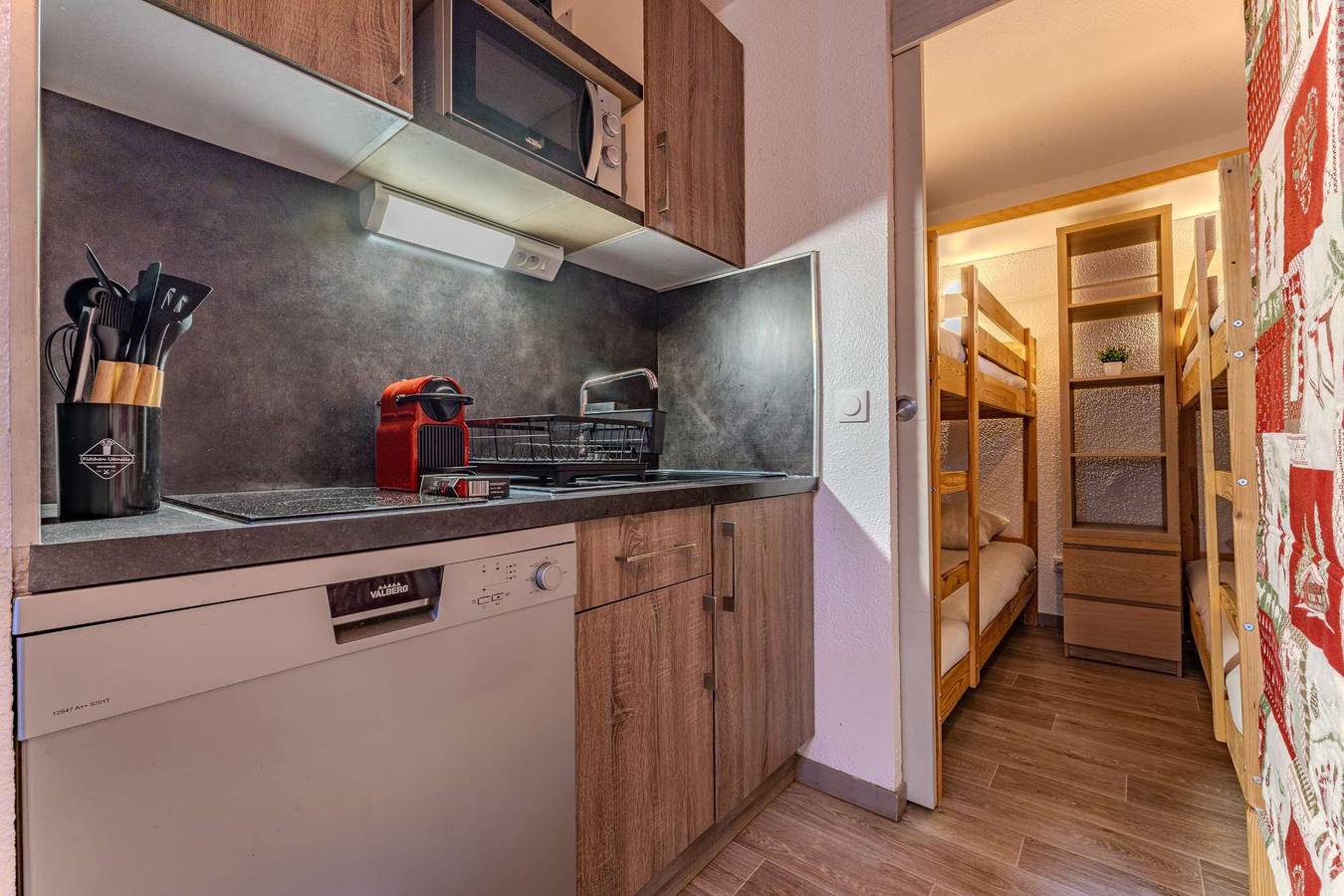 Appartement entier, Appartement de vacances pour 6 personnes avec balcon/terrasse in Val Thorens, Les Trois Vallées