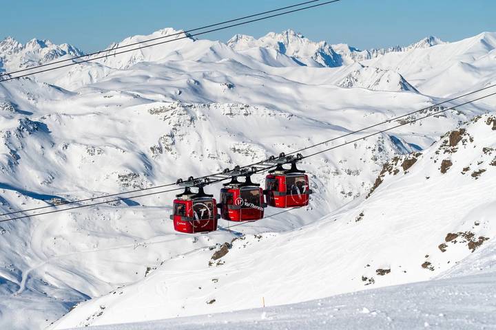 Geheel appartement, Appartement '6p Au Pied Des Pistes' met Uitzicht op de Bergen, Balkon en Wifi in Val Thorens, Massif de la Vanoise