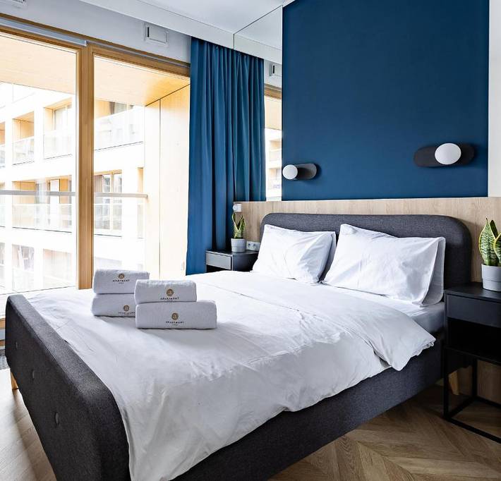 Ośrodek wypoczynkowy dla 5 osób, z balkon w Warszawa