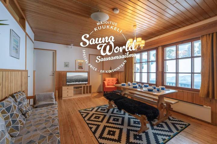 Appartement de vacances pour 9 personnes, avec sauna et terrasse
