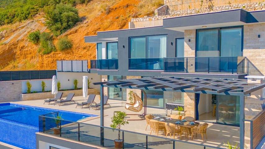 Ferienhaus für 10 Personen, mit Terrasse in Kalkan