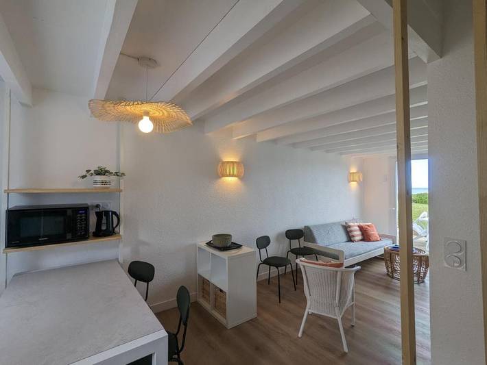 Location de vacances pour 6 personnes, avec vue et terrasse ainsi que jardin et piscine, animaux acceptés dans Plage de Trestel - 3