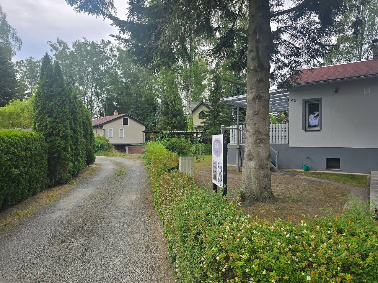 Bungalow « Celine » avec terrasse privée, Wi-Fi et climatisation in Gorden-Staupitz, Naturpark niederlausitzer heidelandschaft (Brandenburg)