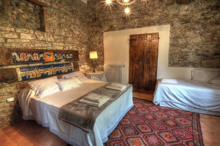 Die Scheune der Villa Buonamici in Vaiano, Prato Provinz