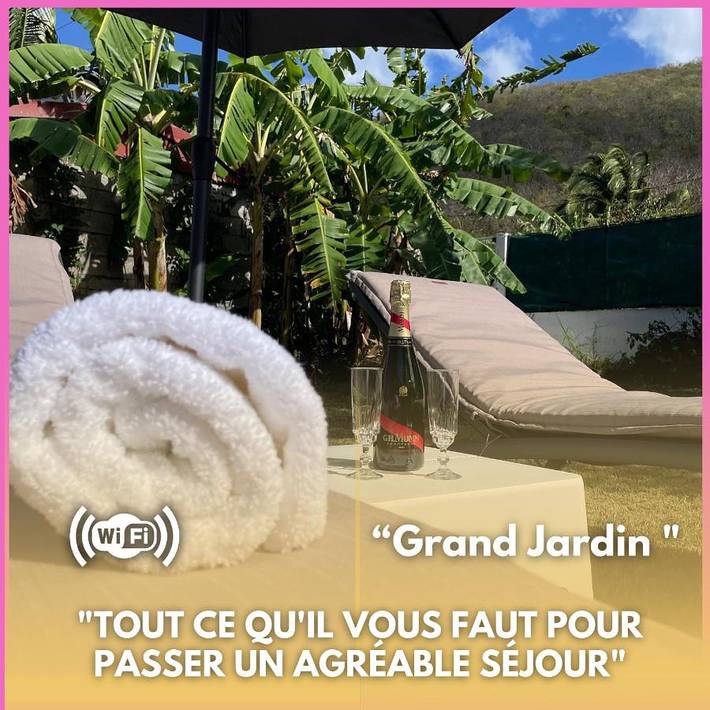 Gîte pour 2 personnes, avec jardin dans Bellefontaine (Martinique)