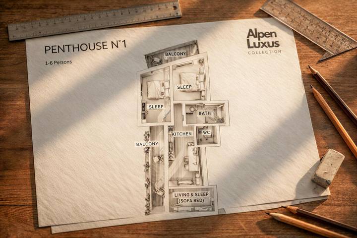 Ganze Wohnung, Ferienwohnung für 6 Personen mit Sauna in Kramsach, Kaisergebirge