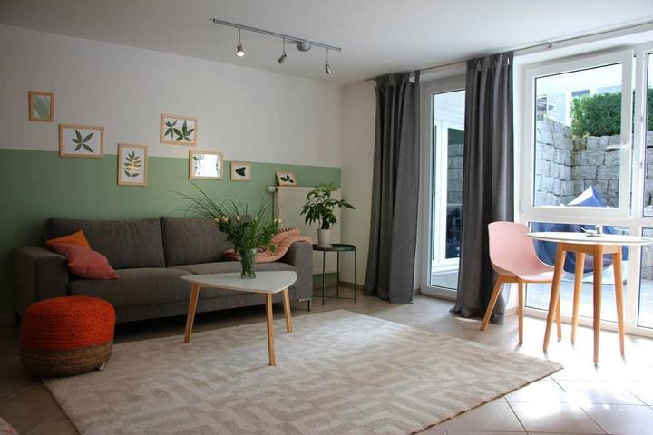 Ferienwohnung für 4 Personen, mit Terrasse und Ausblick