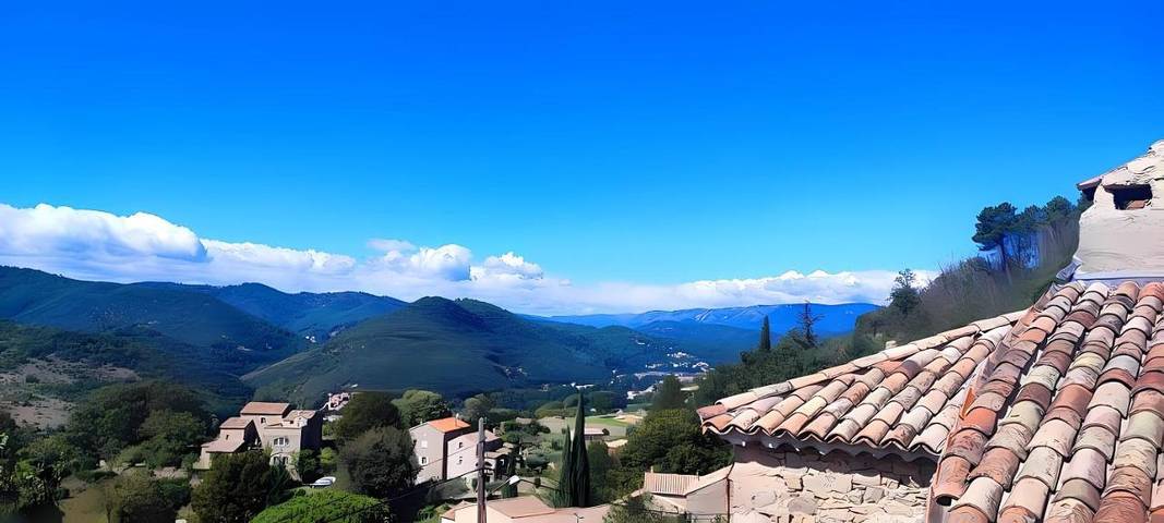 Location de vacances pour 2 personnes, avec piscine et terrasse ainsi que jardin et vue à Bessèges - 4