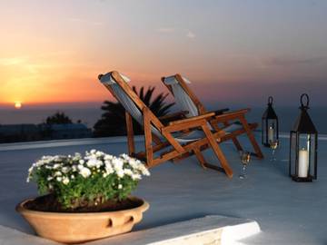 Villa pour 7 personnes, avec vue sur l’océan à Santorin