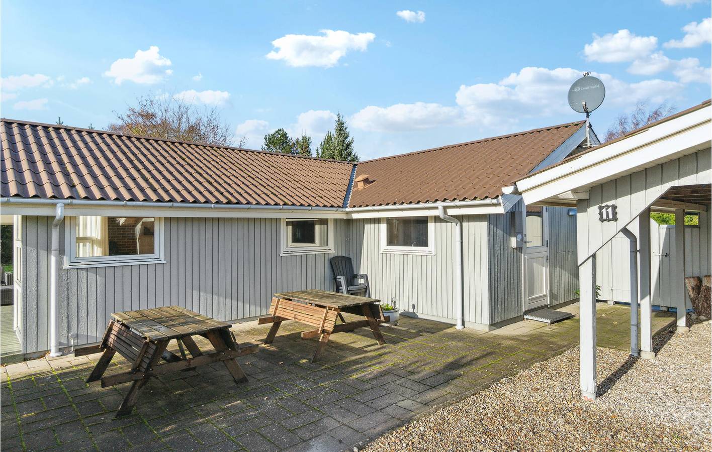 Vakantiehuis voor 8 personen met terras in Bukkemose, Humble