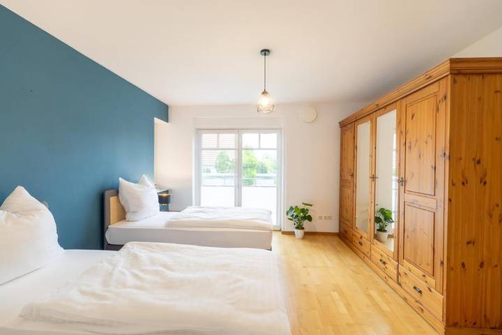 Ferienwohnung für 8 Personen, mit Terrasse und Garten sowie Ausblick in Reppenstedt