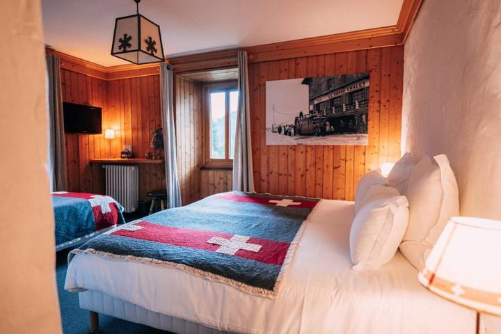 Hôtel pour 2 personnes, avec vue ainsi que sauna et jardin à Les Contamines-Montjoie - 3
