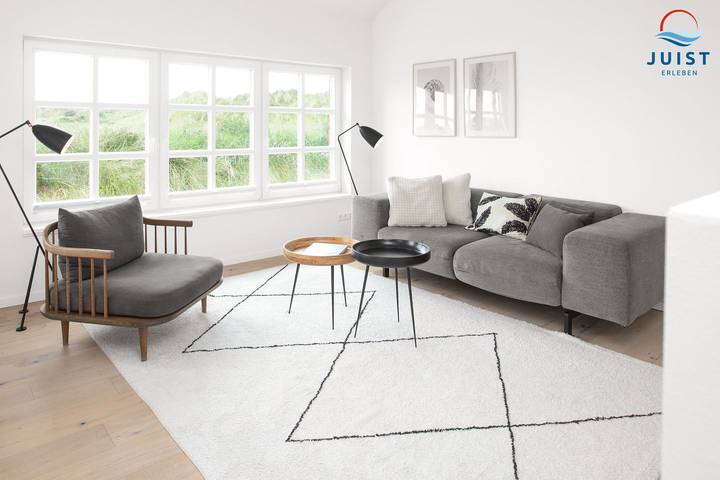 Ferienhaus mit Meerblick für 5 Personen, mit Ausblick und Garten auf den Ostfriesische Inseln - 2