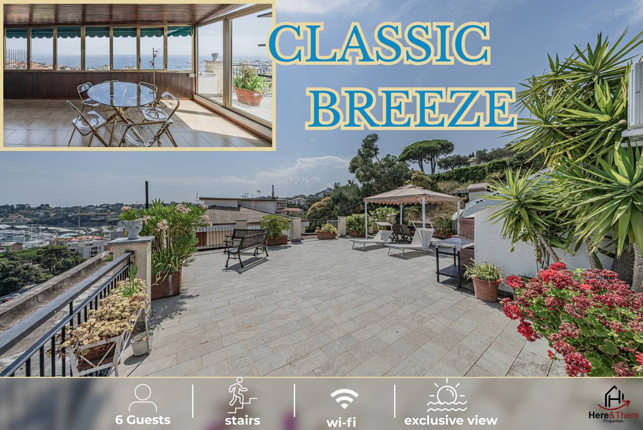 Appartamento intero, [Classic Breeze] vista mare • terrazza • wi-fi in Varazze (Città), Varazze