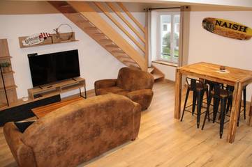 Gîte pour 5 personnes, avec terrasse à Condette