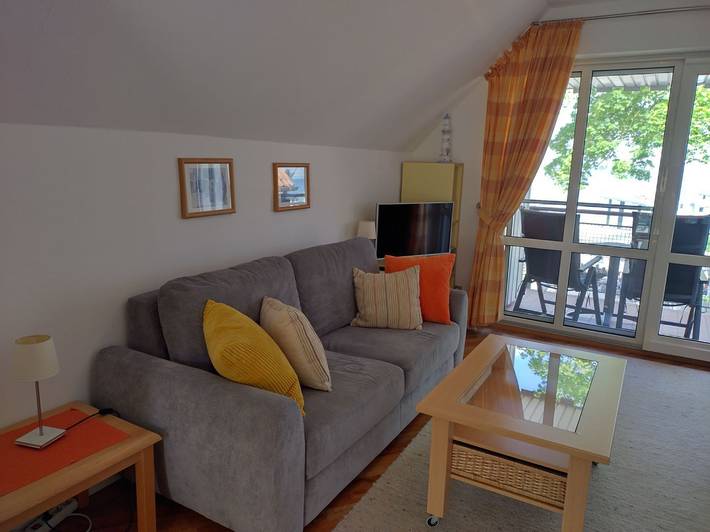Ferienwohnung für 2 Personen, mit Balkon und Seeblick in Koserow