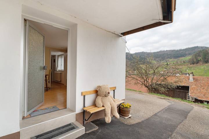 Hel lägenhet, Apartment with View of the Mill Village in Ottenhöfen im Schwarzwald, Central Black Forest