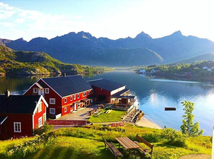Bungalow für 6 Personen, mit Sauna und Ausblick sowie Garten in Norwegen