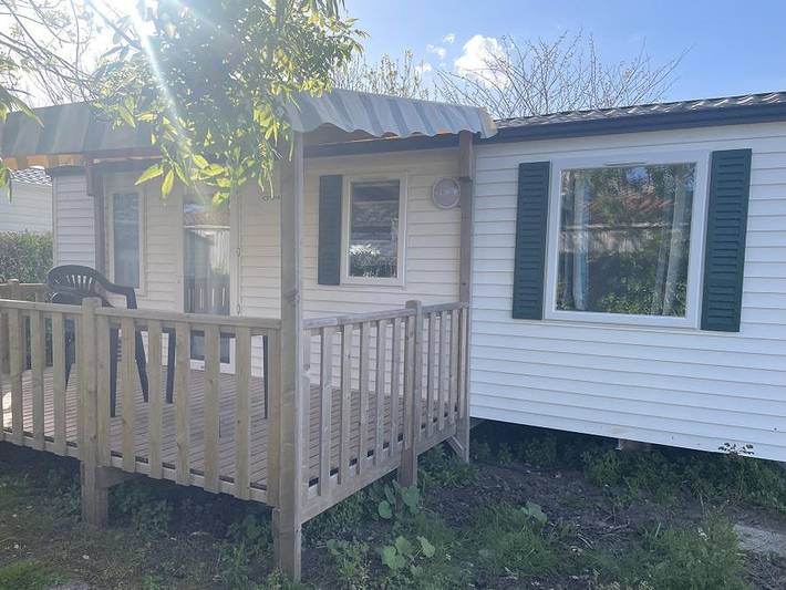Camping Les Flots-Atlantique - Mobilheim 6 personen - Confort 3 Plus - 30 m² in Saint-Pierre-d'Oléron, Côte de Beauté
