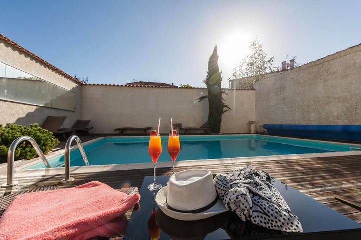 Hôtel pour 2 personnes, avec jardin et piscine, animaux acceptés dans Plage du Bureau - 3